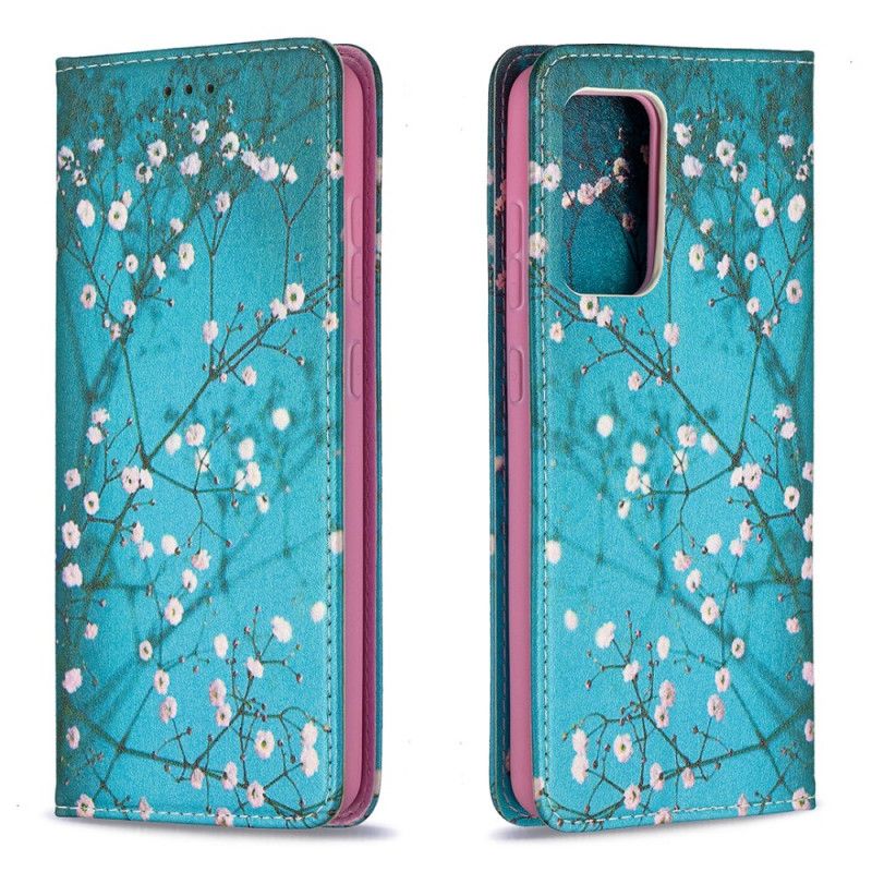 Folio-fodral Samsung Galaxy A52 4G / A52 5G Mobilskal Blommande Grenar