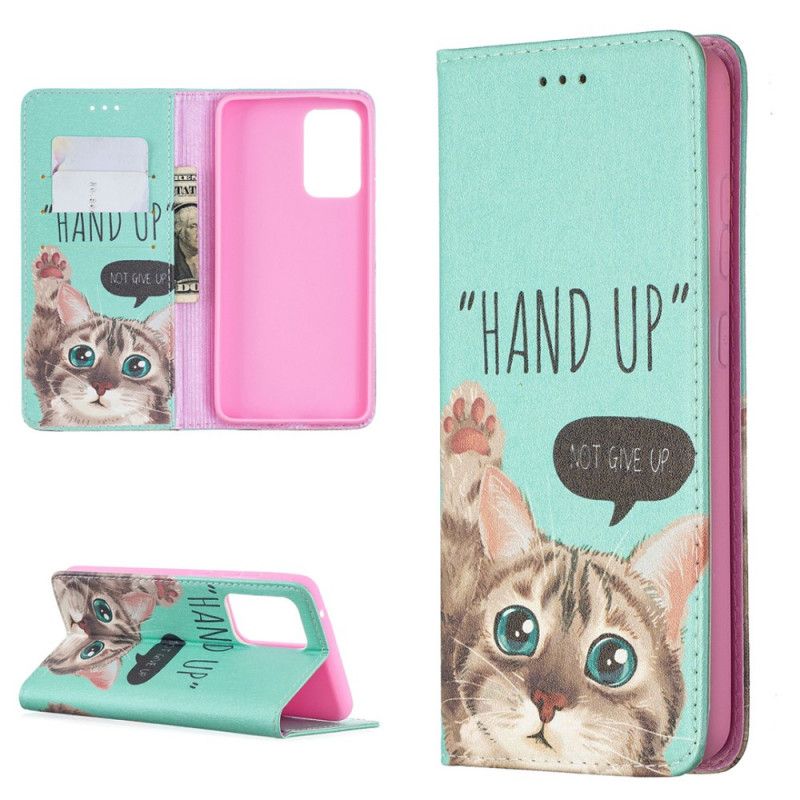 Folio-fodral Samsung Galaxy A52 4G / A52 5G Mobilskal Hand Upp