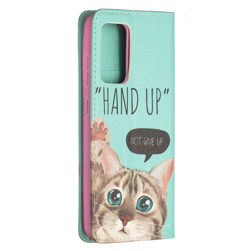 Folio-fodral Samsung Galaxy A52 4G / A52 5G Mobilskal Hand Upp