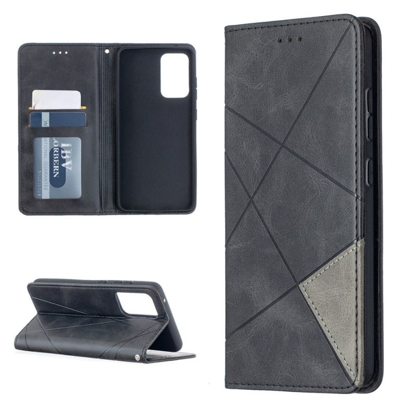 Folio-fodral Samsung Galaxy A52 4G / A52 5G Svart Mobilskal Artiststil