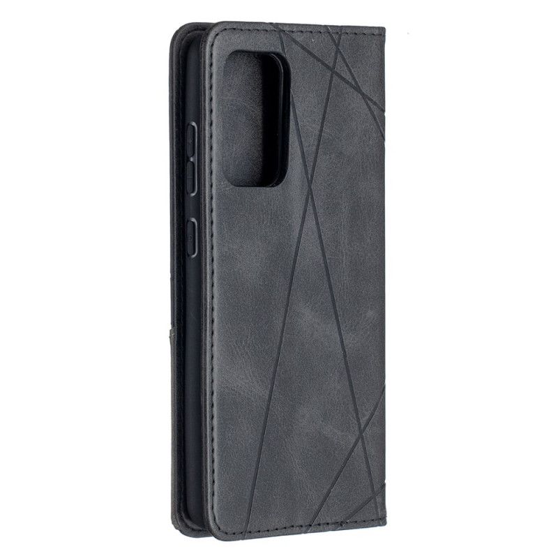 Folio-fodral Samsung Galaxy A52 4G / A52 5G Svart Mobilskal Artiststil