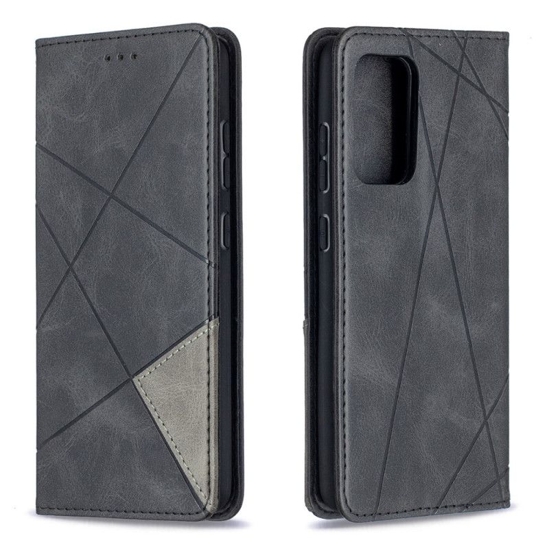 Folio-fodral Samsung Galaxy A52 4G / A52 5G Svart Mobilskal Artiststil