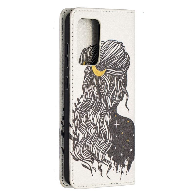 Folio-fodral Samsung Galaxy A52 4G / A52 5G Vackert Hår
