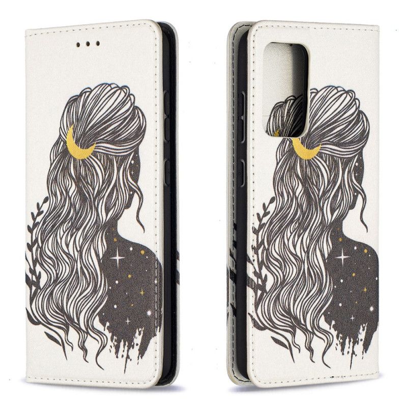 Folio-fodral Samsung Galaxy A52 4G / A52 5G Vackert Hår