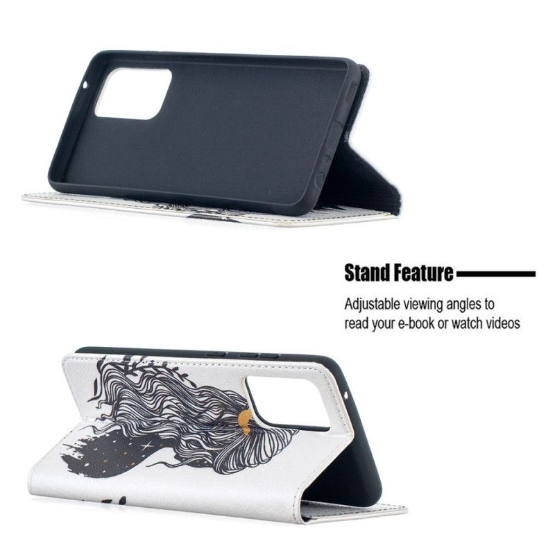 Folio-fodral Samsung Galaxy A52 4G / A52 5G Vackert Hår
