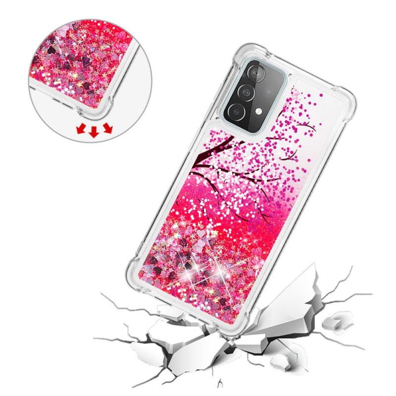 Skal för Samsung Galaxy A52 4G / A52 5G Glitterträd