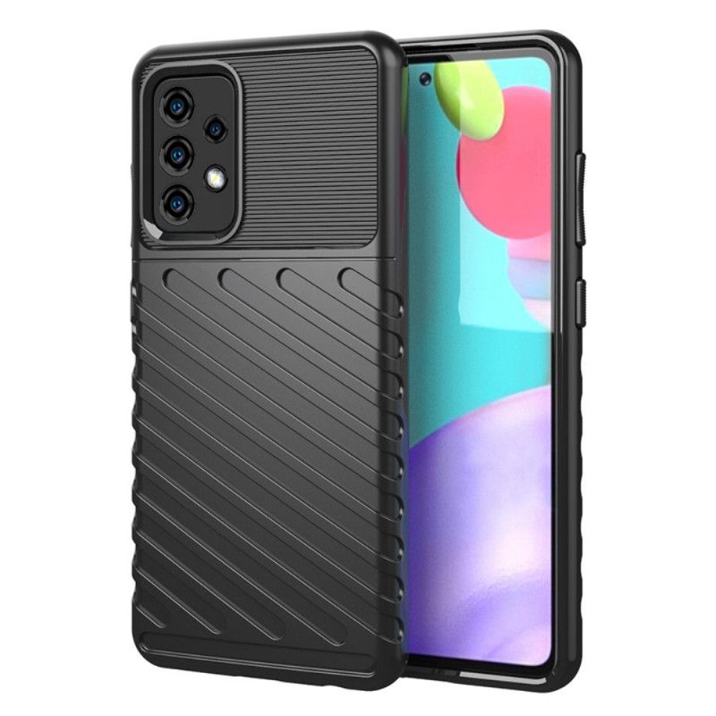 Skal för Samsung Galaxy A52 4G / A52 5G Svart Åskserie