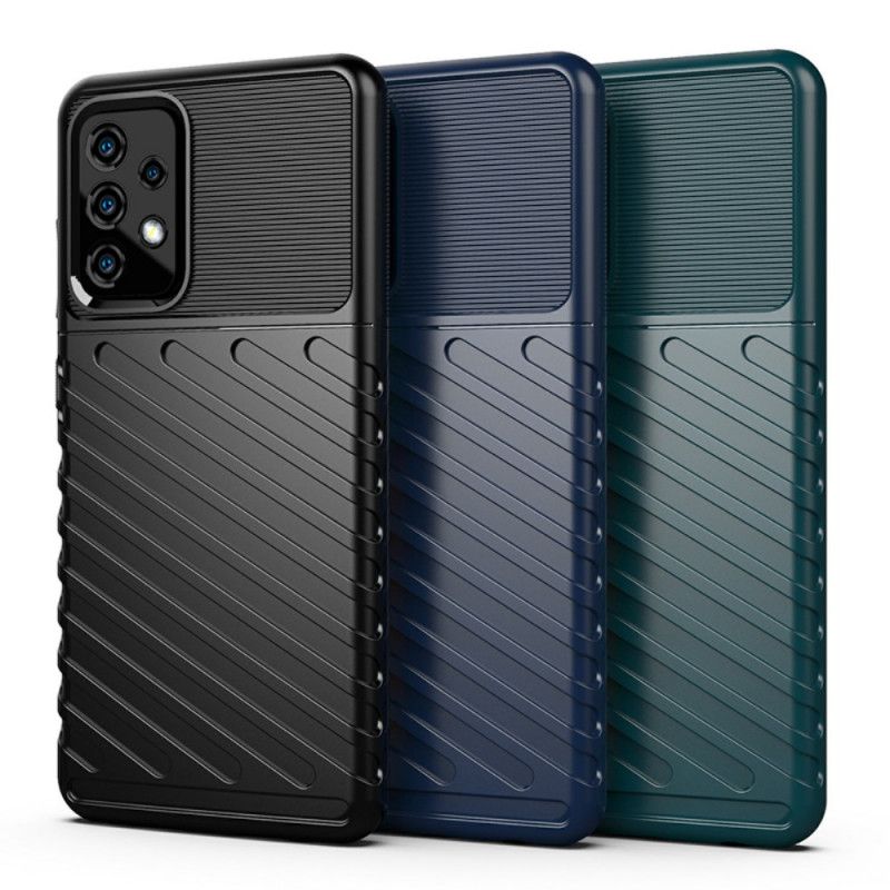 Skal för Samsung Galaxy A52 4G / A52 5G Svart Åskserie