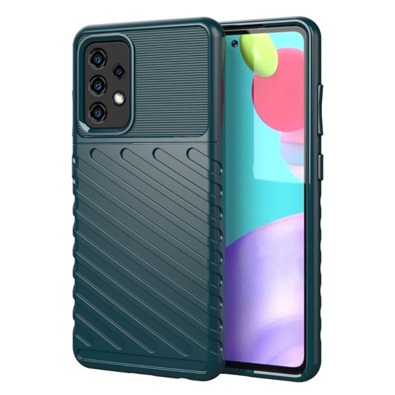 Skal för Samsung Galaxy A52 4G / A52 5G Svart Åskserie