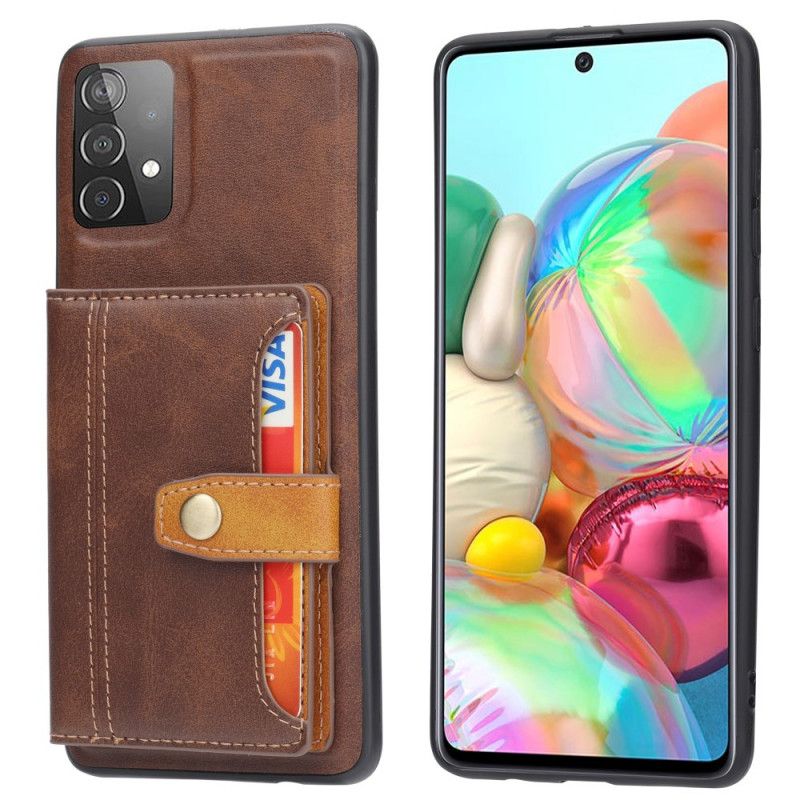 Skal för Samsung Galaxy A52 4G / A52 5G Svart Handsfree Supportkorthållare