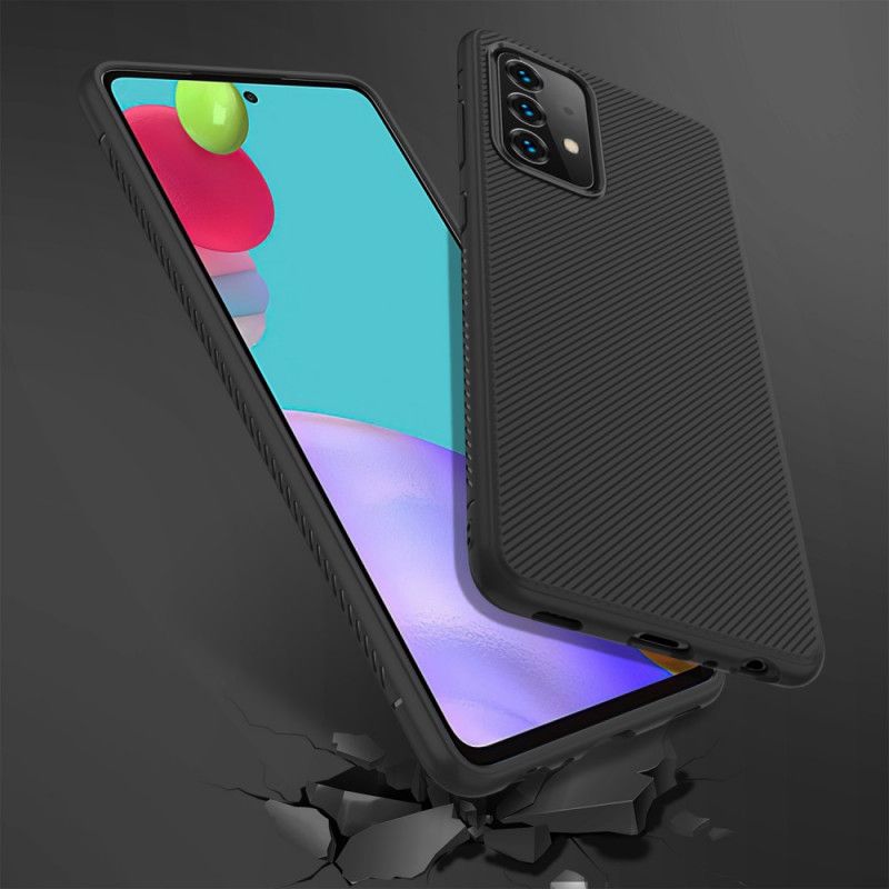 Skal för Samsung Galaxy A52 4G / A52 5G Svart Jazzserie Twill