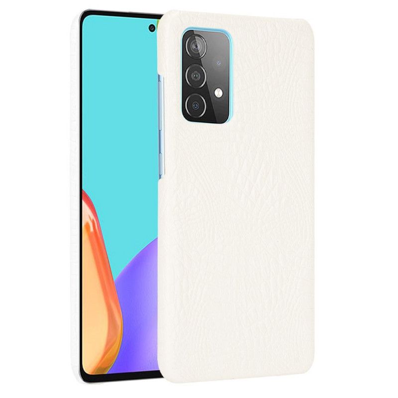 Skal för Samsung Galaxy A52 4G / A52 5G Svart Krokodilhudeffekt