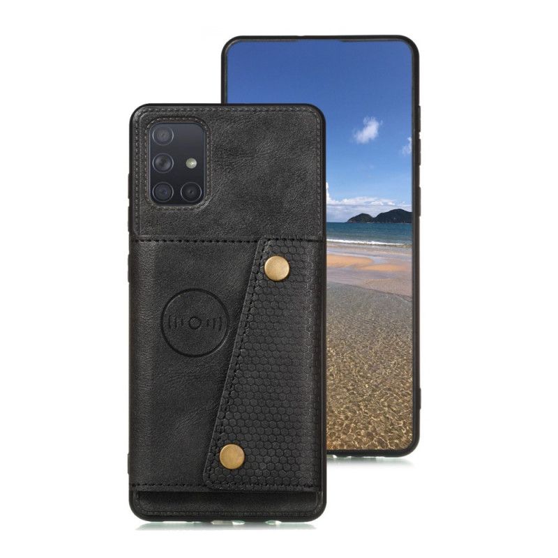 Skal för Samsung Galaxy A52 4G / A52 5G Svart Snäppplånbok