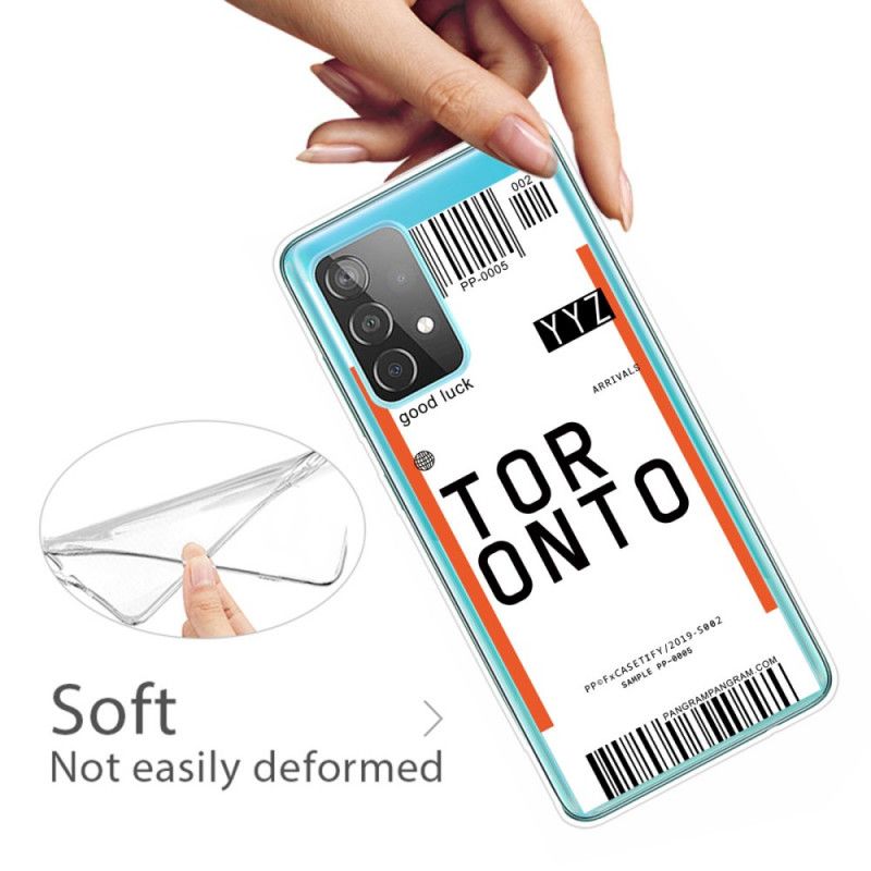Skal Samsung Galaxy A52 4G / A52 5G Boardingkort Till Toronto