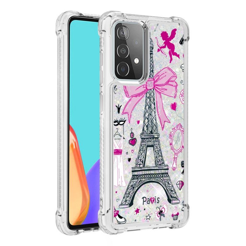 Skal Samsung Galaxy A52 4G / A52 5G Eiffeltornets Glitter