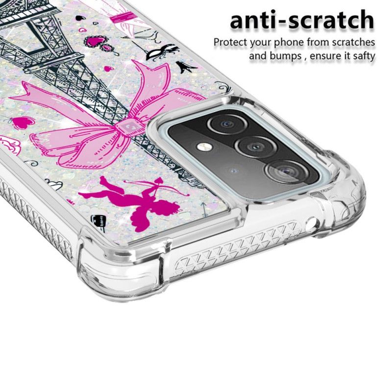 Skal Samsung Galaxy A52 4G / A52 5G Eiffeltornets Glitter
