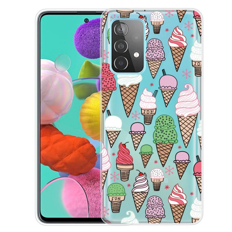 Skal Samsung Galaxy A52 4G / A52 5G Gräddglass