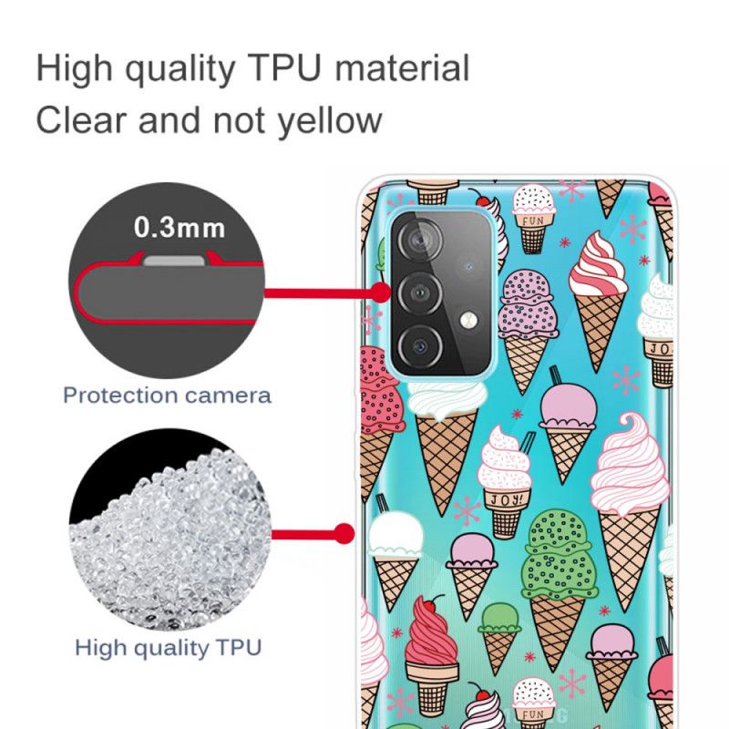 Skal Samsung Galaxy A52 4G / A52 5G Gräddglass