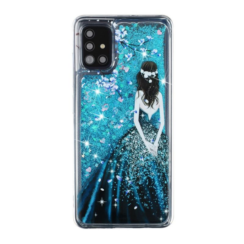 Skal Samsung Galaxy A52 4G / A52 5G Kvinna Med Glitter
