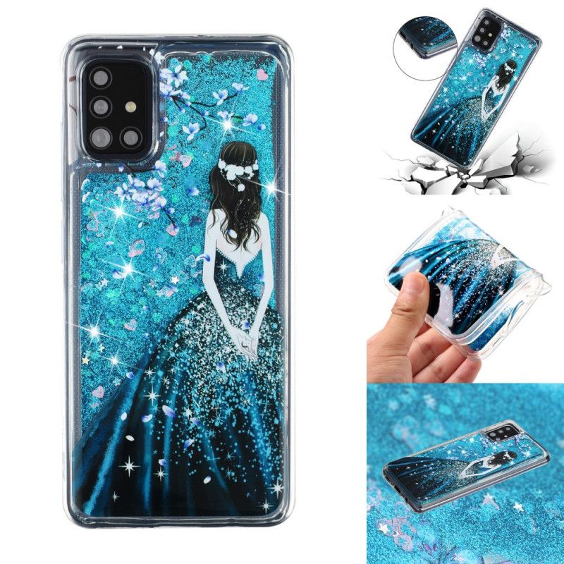 Skal Samsung Galaxy A52 4G / A52 5G Kvinna Med Glitter