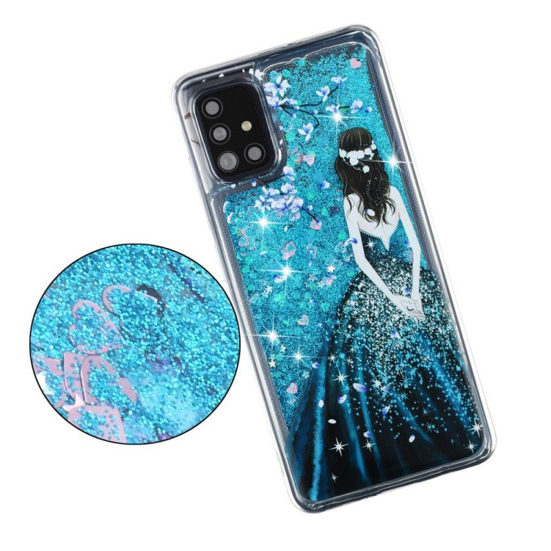 Skal Samsung Galaxy A52 4G / A52 5G Kvinna Med Glitter