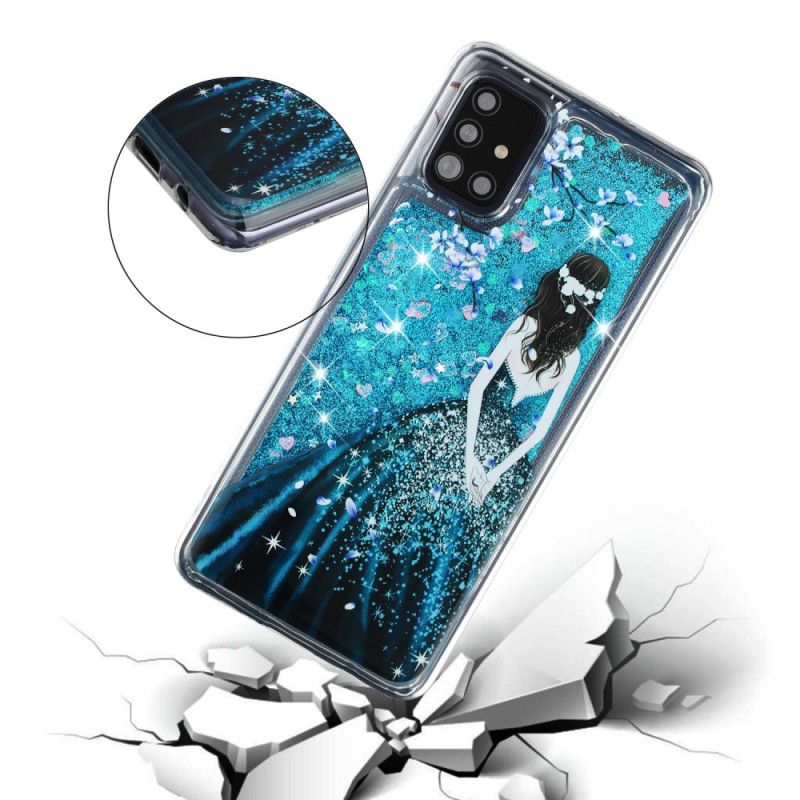 Skal Samsung Galaxy A52 4G / A52 5G Kvinna Med Glitter