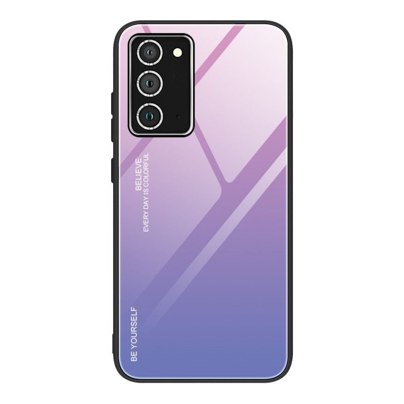 Skal Samsung Galaxy A52 4G / A52 5G Röd Var Dig Själv Härdat Glas