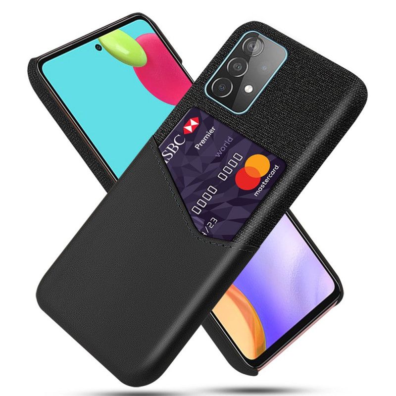 Skal Samsung Galaxy A52 4G / A52 5G Svart Ksq-Korthållare