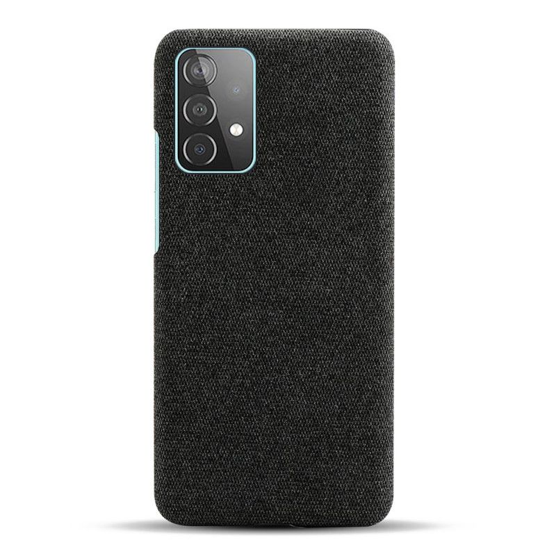Skal Samsung Galaxy A52 4G / A52 5G Svart Mobilskal Ksq Tygstruktur