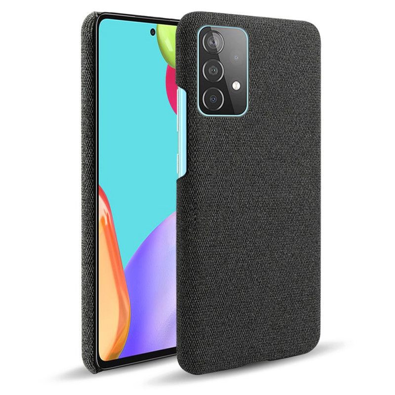 Skal Samsung Galaxy A52 4G / A52 5G Svart Mobilskal Ksq Tygstruktur