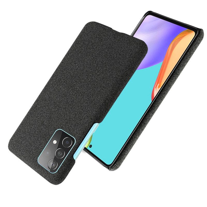 Skal Samsung Galaxy A52 4G / A52 5G Svart Mobilskal Ksq Tygstruktur