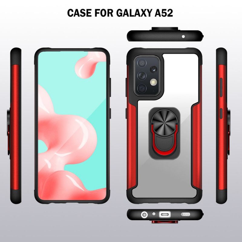Skal Samsung Galaxy A52 4G / A52 5G Svart Mobilskal Ringstöd