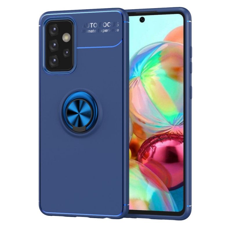 Skal Samsung Galaxy A52 4G / A52 5G Svart Mobilskal Roterande Ring