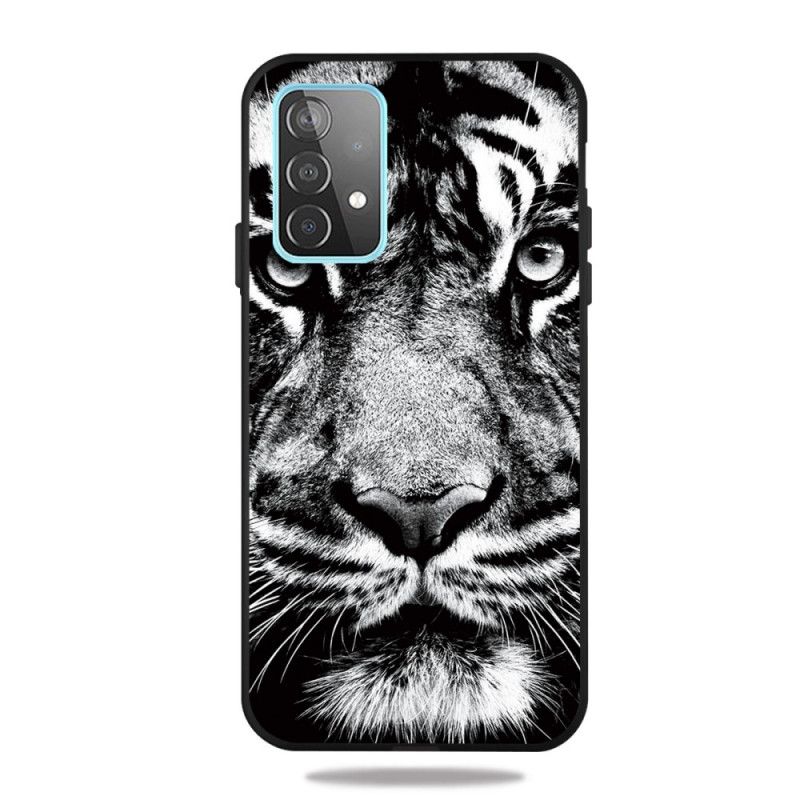Skal Samsung Galaxy A52 4G / A52 5G Svartvit Tiger