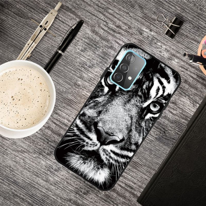 Skal Samsung Galaxy A52 4G / A52 5G Svartvit Tiger