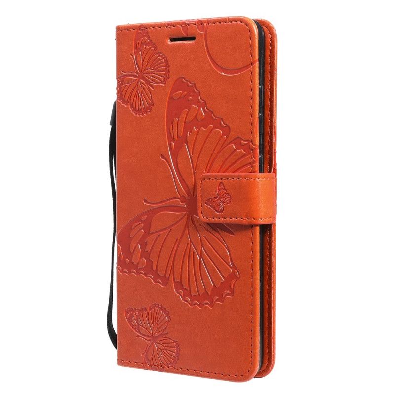 Skyddsfodral Samsung Galaxy A52 4G / A52 5G Grå Jätte Stringfjärilar
