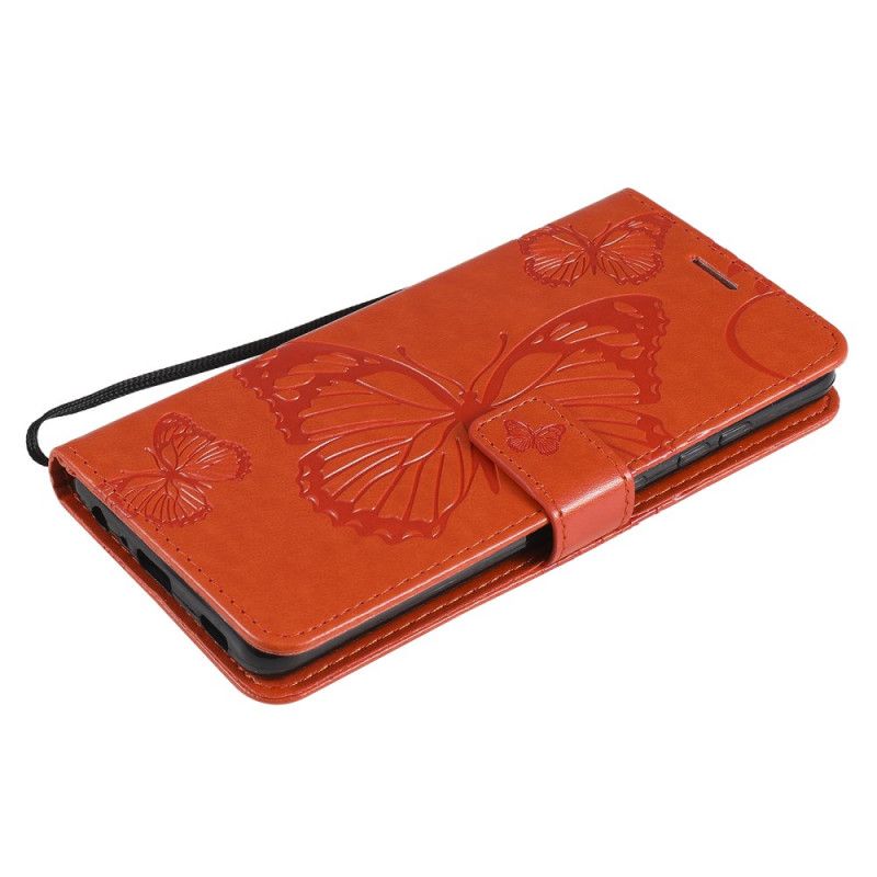 Skyddsfodral Samsung Galaxy A52 4G / A52 5G Grå Jätte Stringfjärilar