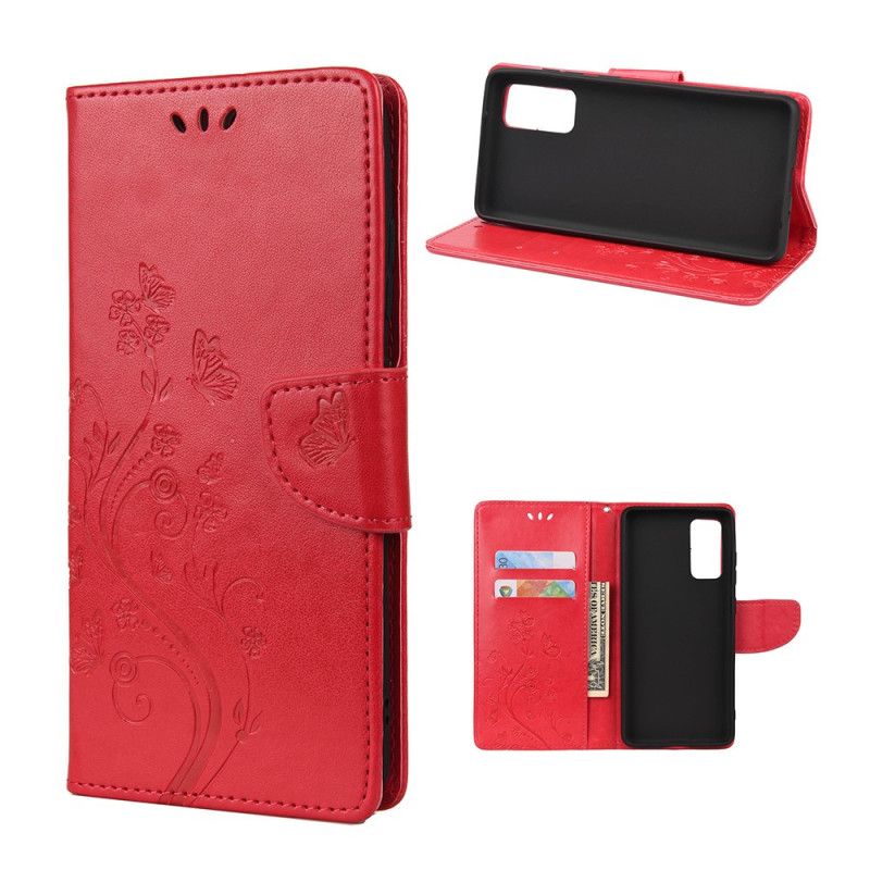 Skyddsfodral Samsung Galaxy A52 4G / A52 5G Svart Förtrollade Fjärilar
