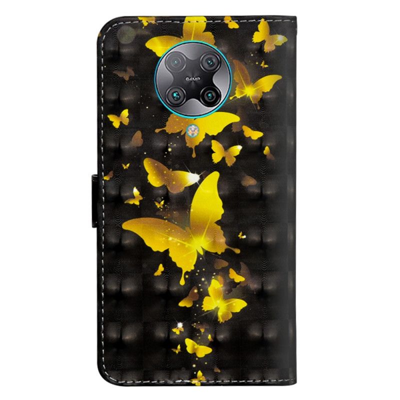 Fodral Xiaomi Poco F2 Pro Gula Fjärilar