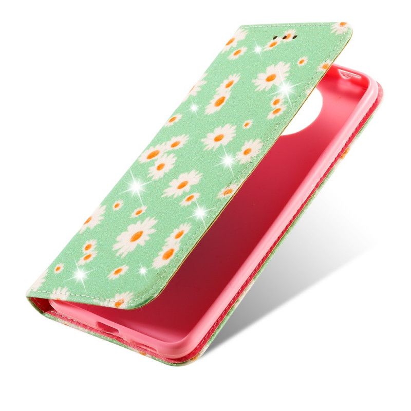 Folio-fodral Xiaomi Poco F2 Pro Rosa Prästkragar