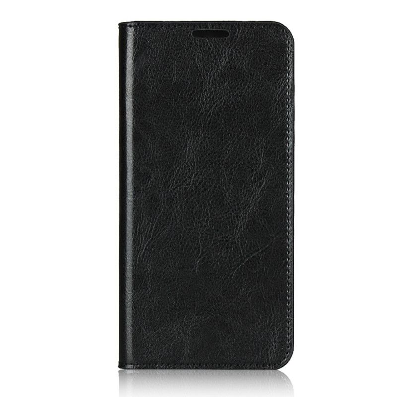 Folio-fodral Xiaomi Poco F2 Pro Svart Äkta Läder