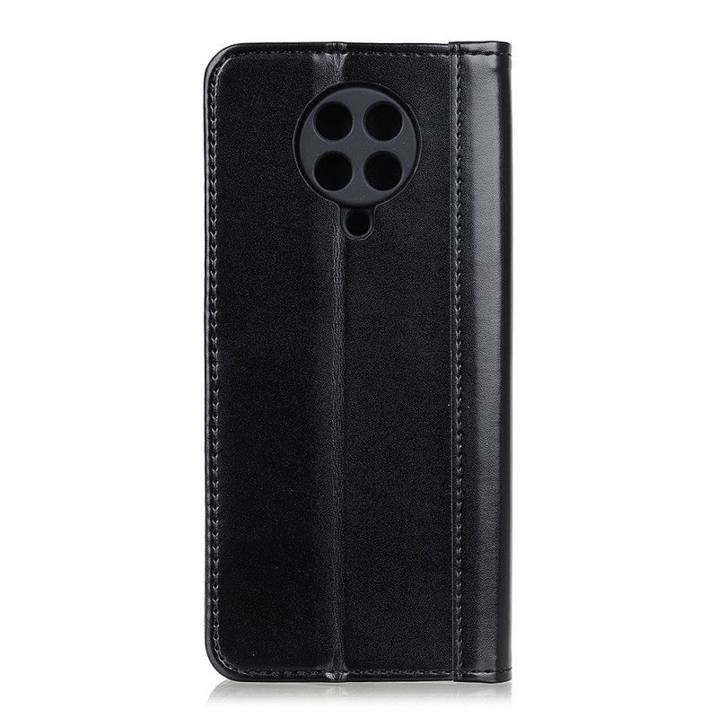 Folio-fodral Xiaomi Poco F2 Pro Svart Mobilskal Delad Läderversion