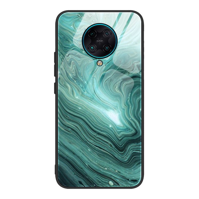 Skal Xiaomi Poco F2 Pro Rosa Marmorfärger Härdat Glas