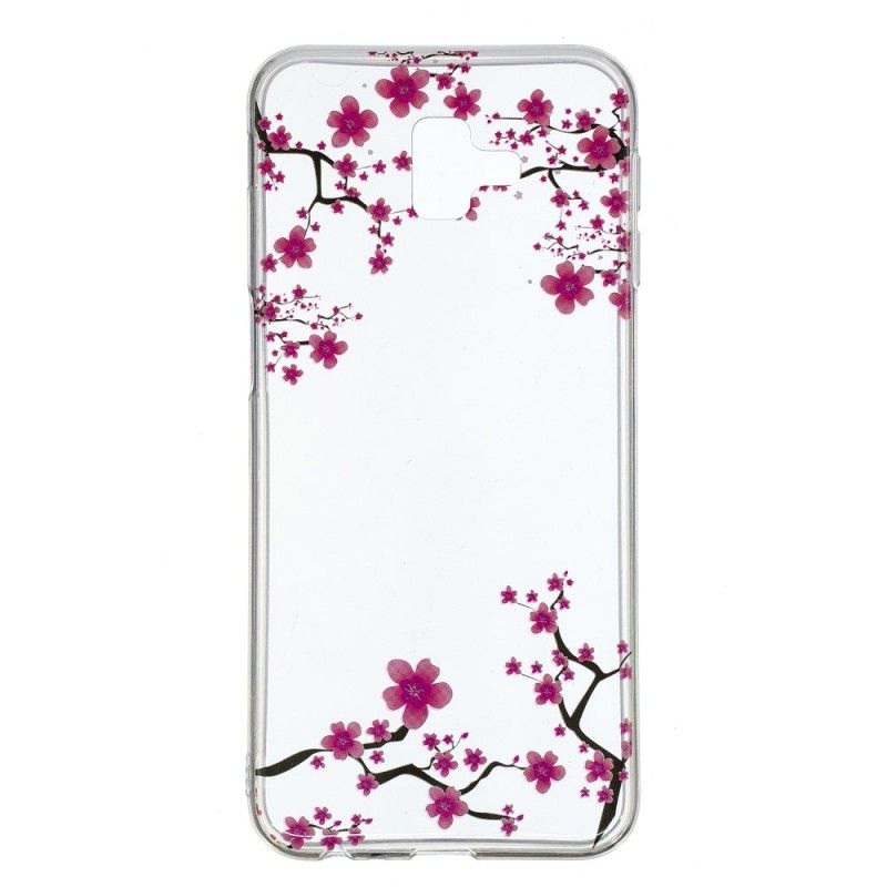 Skal Samsung Galaxy J6 Plus Genomskinligt Blommande Träd