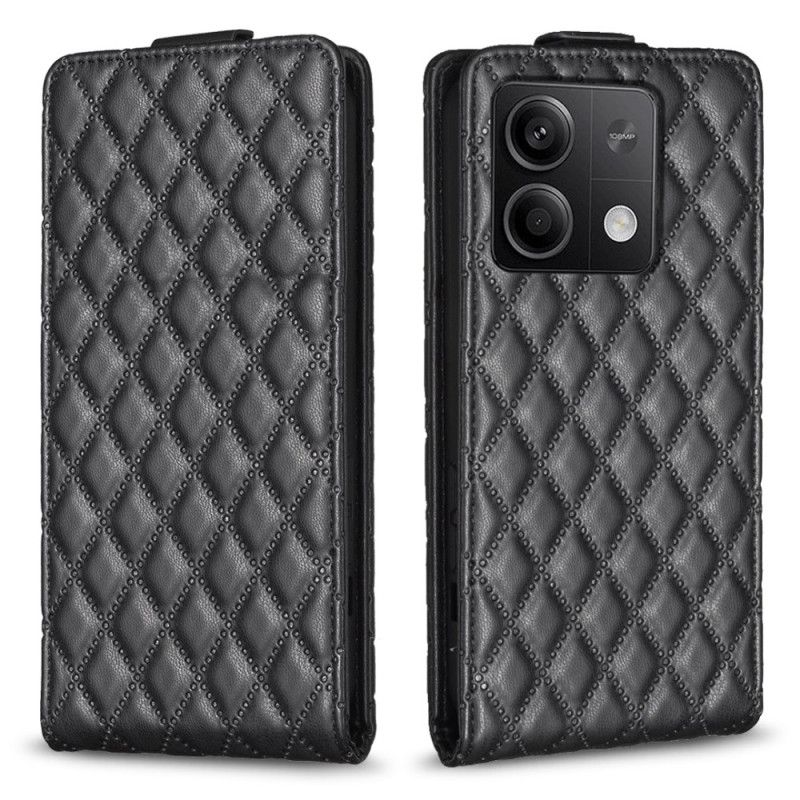 Läderfodral Xiaomi Redmi Note 13 5g Telefonfodral Quiltad Vertikal Klaff