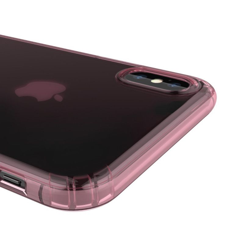 Skal iPhone XS Max Svart Genomskinliga Skyddskuddar