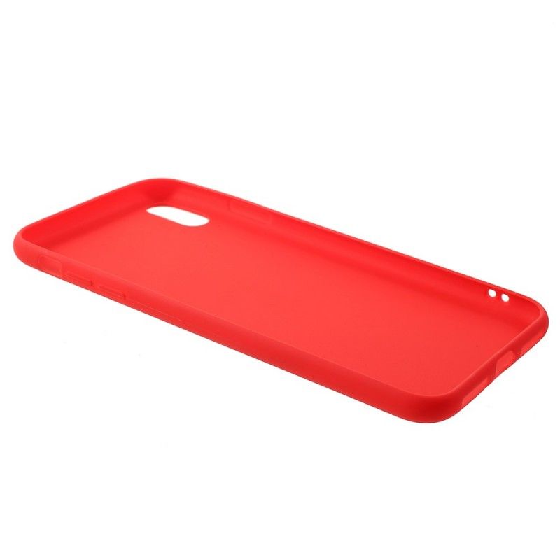 Skal iPhone XS Max Svart Mjuk Matt Silikon