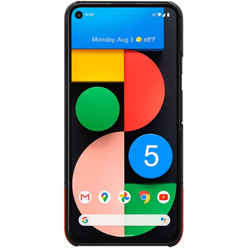 Skal Google Pixel 5 Svart Lädereffekt I Imak Ruiyi-Serien