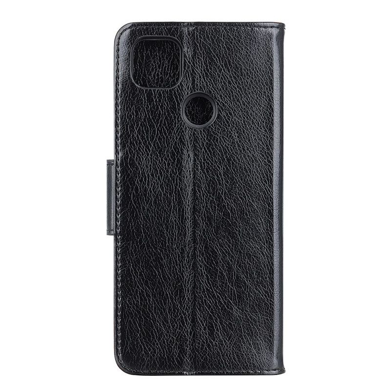 Skyddsfodral Google Pixel 5 Svart Delat Nappaläder