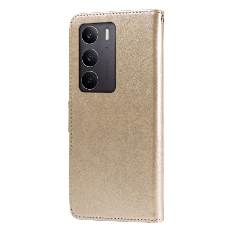 Fodral För Realme C75 Fjärilar Och Blommor